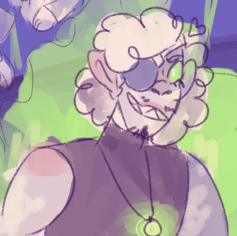 Colored sketch bust = $15